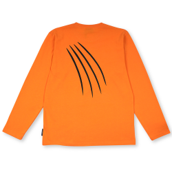 T-SHIRT ADULT LONG SLEEVED TIGER ORANGE