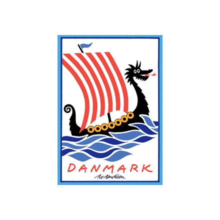 POSTCARD DRAGONSHIP WHITE