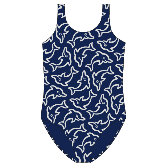 BADEDRAGT BRN DELFINER NAVY