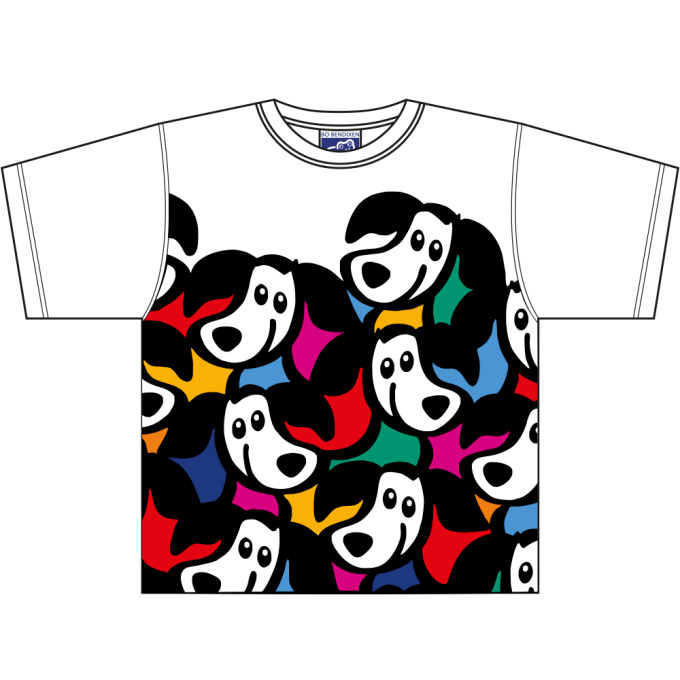 T-SHIRT BRN MULTI ZIPPO HVID