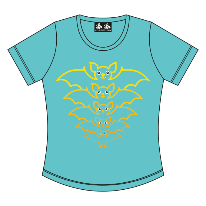 T-SHIRT SLIM FIT FLAGERMUS TURKIS