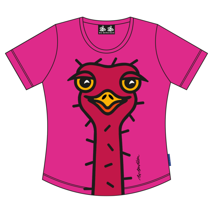 T-SHIRT SLIM FIT STRUDS PINK