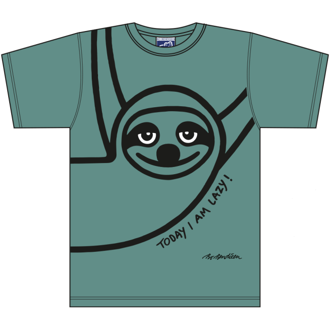 T-SHIRT VOKSEN LAZY GUY/ DOVENDYR GRN