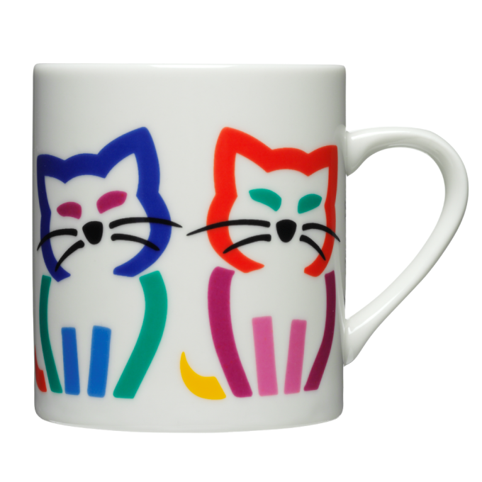 MUG CATS WHITE