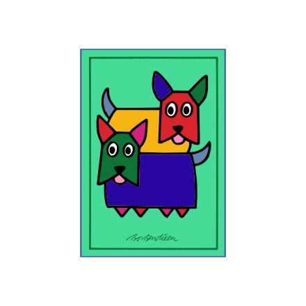 DOGS POSTCARD