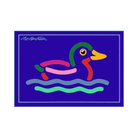 POSTCARD DUCK NAVY
