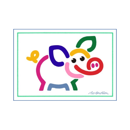 POSTCARD PIGLET