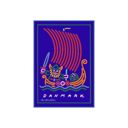 POSTCARD VIKING SHIP NAVY