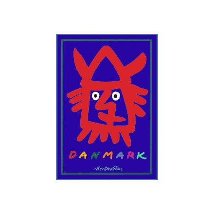 VIKING HEAD POSTCARD