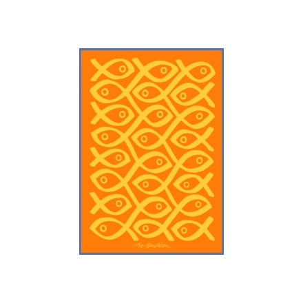 POSTCARD SUSHI YELLOW