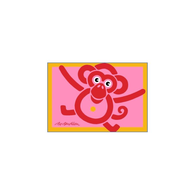 POSTKORT ABE PINK
