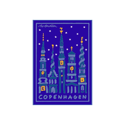 POSTCARD COPENHAGEN NAVY