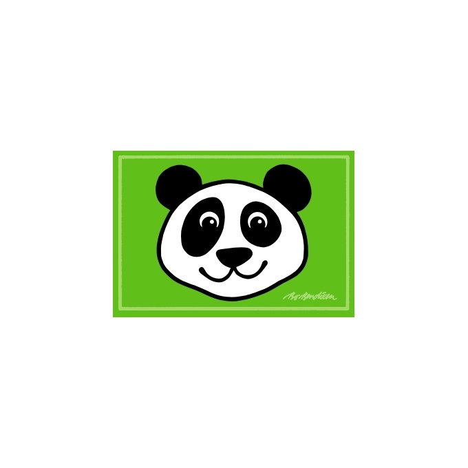 POSTKORT PANDA GRN