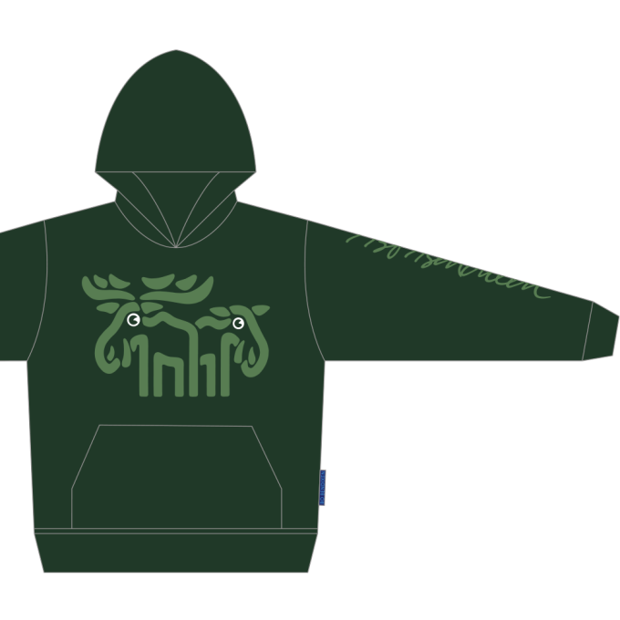 SWEATSHIRT VOKSEN M HTTE ELGE GRN