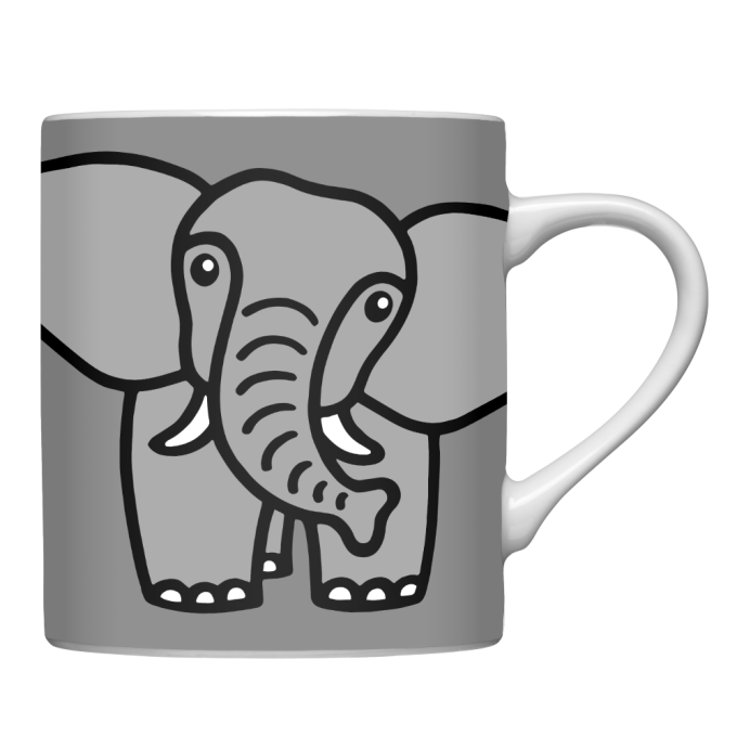 MUG ELEPHANT GREY